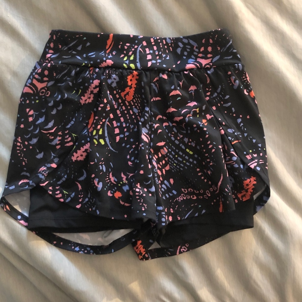 Colorful Patterned Athletic Shorts - Picture 2 of 6